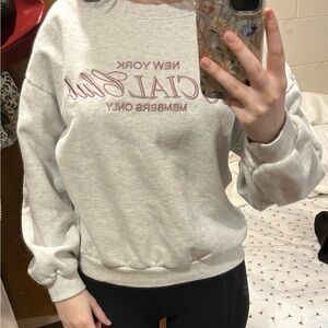 Garage Light Gray Graphic Sweatshirt